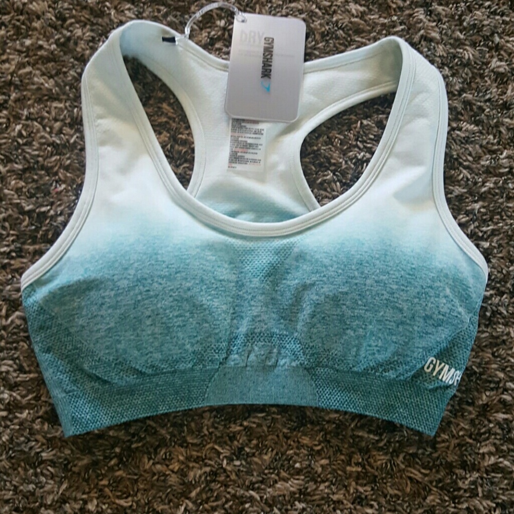 Ombre padded sports bra